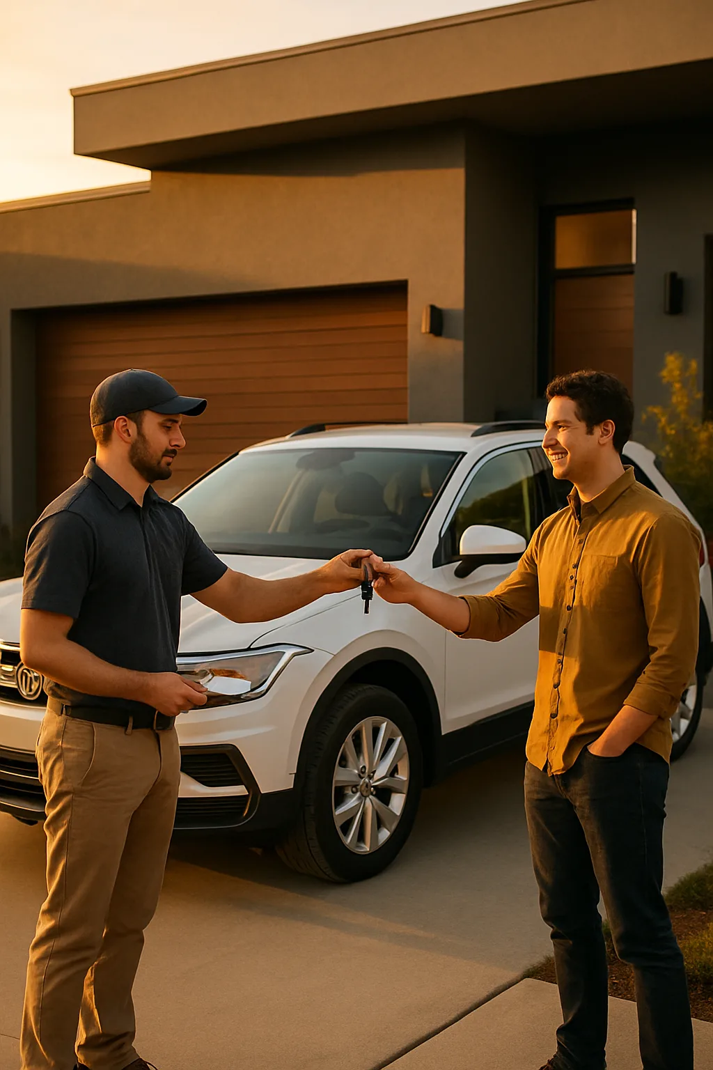 Livraison à domicile d'une Volkswagen achetée en ligne