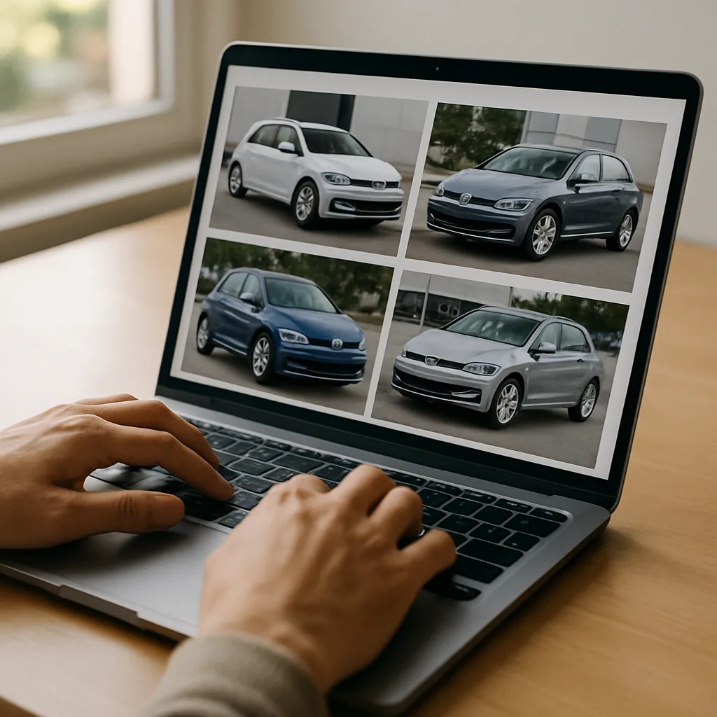 Comparaison de prix Volkswagen occasion sur une plateforme de vente en ligne